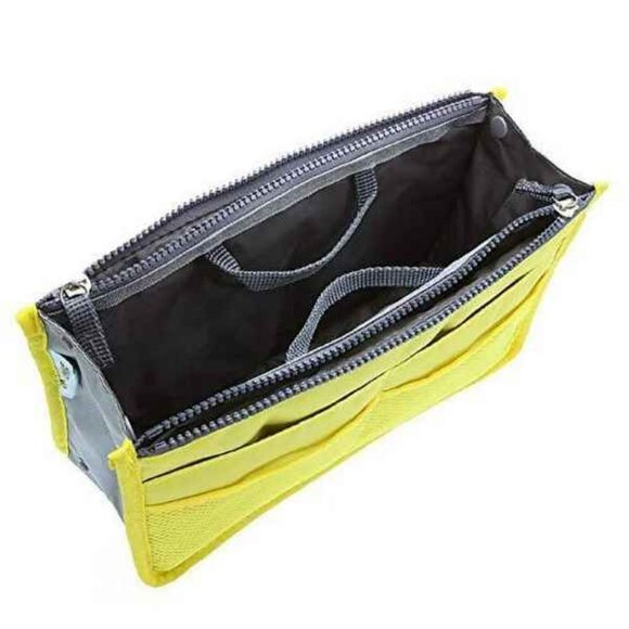 Handbag Organizer/ Purse Insert /Cosmetic Tote/ Yellow - Designer Bags - NWT - Picture 7 of 10